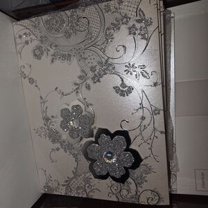 Elegant Silver and White Handmade Wedding Invitations